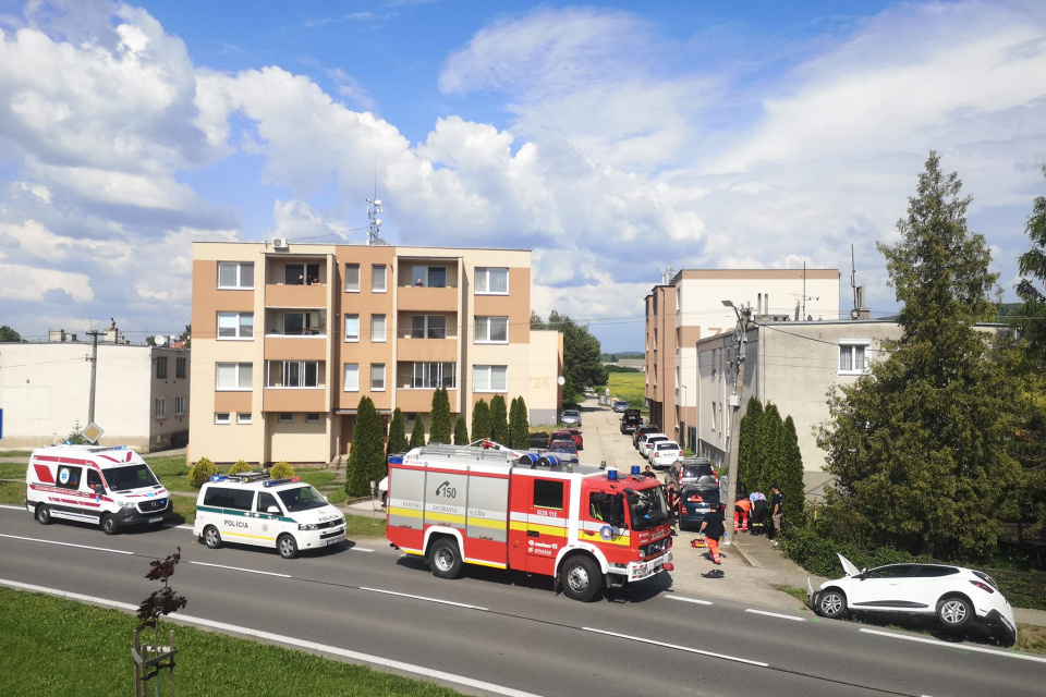 Nehoda v Jablonici. | Zdroj: Dopravný servis SE, SI a okolie