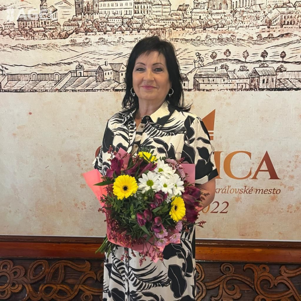 Ocenená Ružena Škodová. | Zdroj: TS