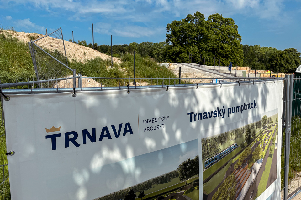 Trnavský pumptrack má byť podľa projektovej dokumentácie jedným z najväčších na Slovensku. | Foto: red.