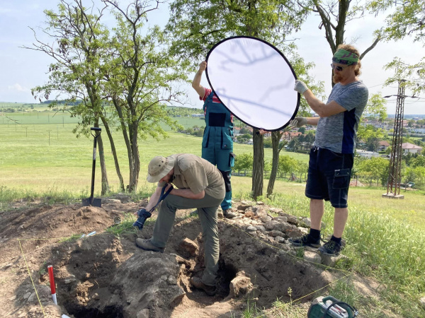 Výskum sa blíži ku koncu. | Zdroj: Katedra archeológie FF UKF v Nitre