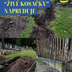 Momentálne sa pracuje na oplotení | Foto: Fb Obec Smolenice