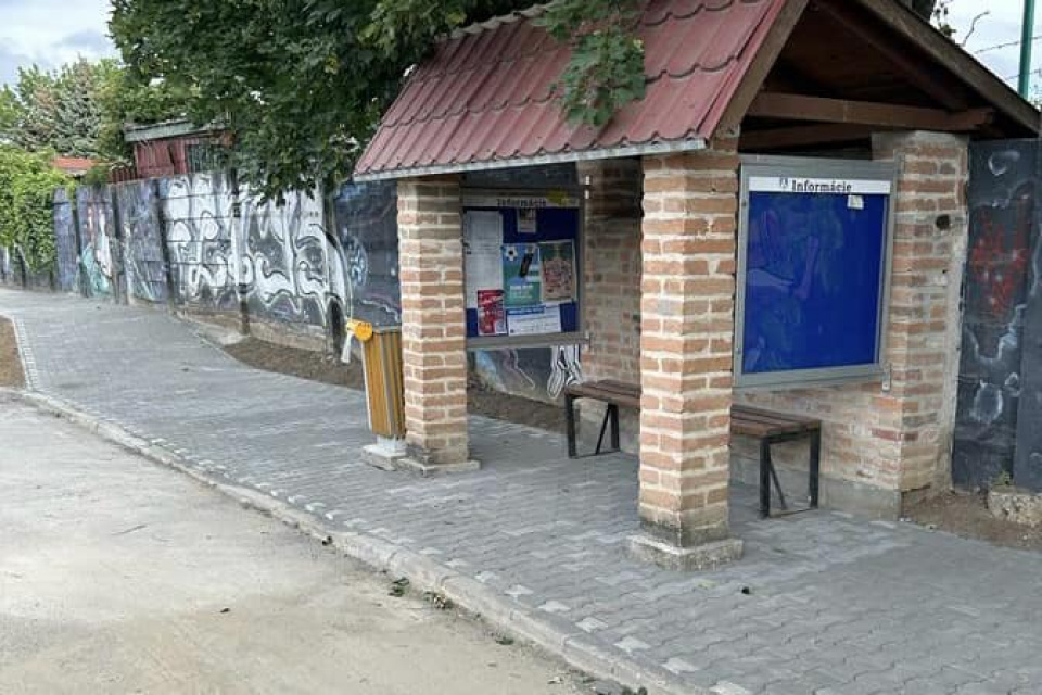 Obnovená zastávka | Zdroj: Obec Ružindol