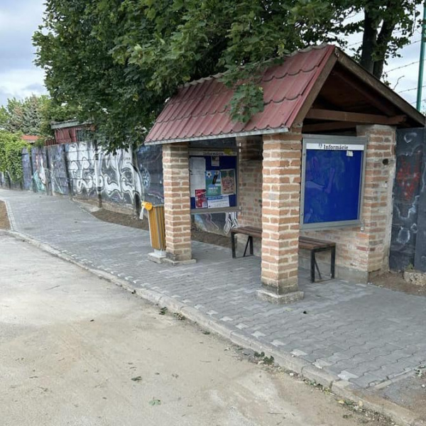 Obnovená zastávka | Zdroj: Obec Ružindol