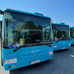 Nové mestské autobusy predstavila v Trnave spoločnosť Arriva v júli 2021. | Foto: Pavol Holý, Trnavské rádio