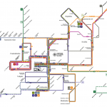 Schéma spojov Mestského busu v Trnave. | Zdroj: Mesto Trnava