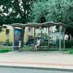 Na snímke autobusová zastávka na Hospodárskej ulici v Trnave. | Foto: Pavol Holý, Trnavské rádio