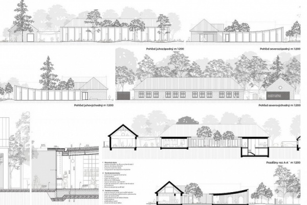 Zatiaľ poznáme len výkresy novej knižnice | Zdroj: Archinfo.sk