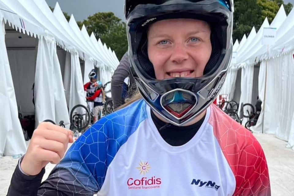Kristína Madarasová má zo svetového šampionátu striebro. | Foto: Slovenský zväz cyklistiky