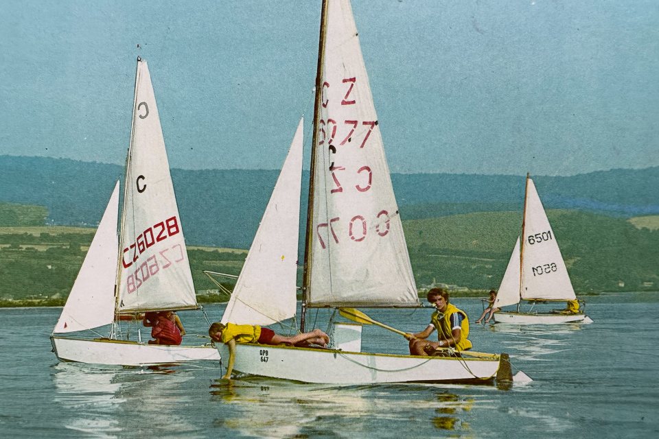 Vodné športy na Sĺňave. | Zdroj: Dagmar Veliká a kol., 1983