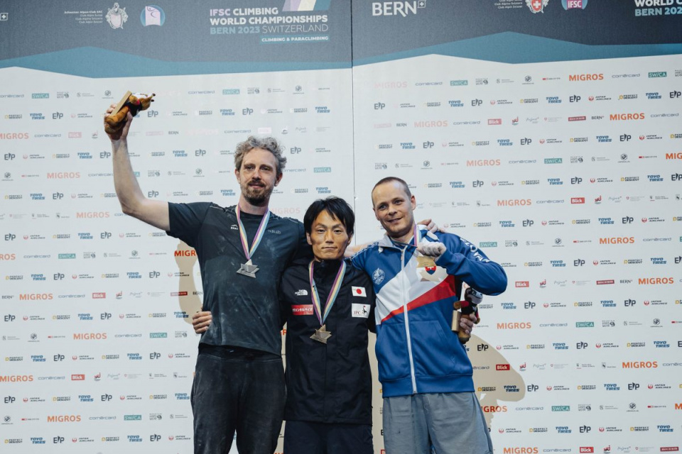 Andrej Haršány bronzový. | Foto: Lena Drapella/IFSC