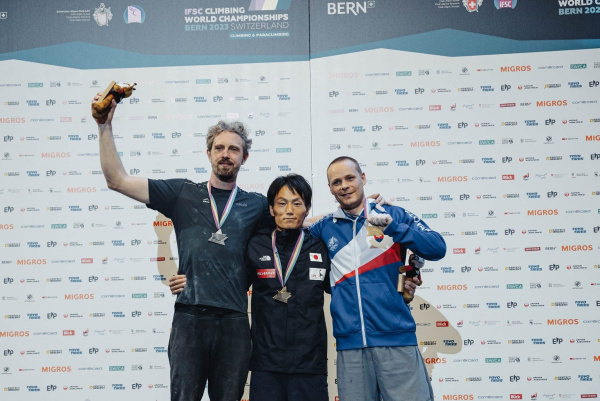 Andrej Haršány bronzový. | Foto: Lena Drapella/IFSC