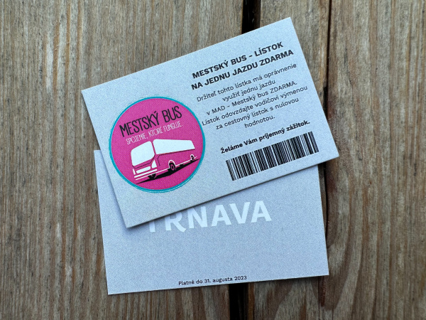 Jednorázové lístky na Mestský bus. | Foto: Pavol Holý, Trnavské rádio