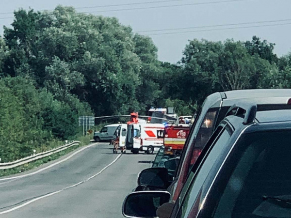 Nehoda pri Kútoch. | Zdroj: Poslucháč