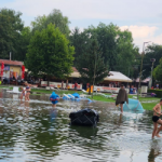 Zaplavené kúpalisko Veľký Meder | Zdroj: imeteo.sk