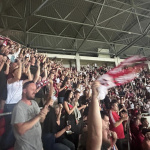 Eufória fanúšikov po druhom góle. | Foto: Karin Talajková