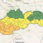 Výstrahy SHMÚ pre utorok (22. 8. 2023). | Zdroj: SHMÚ