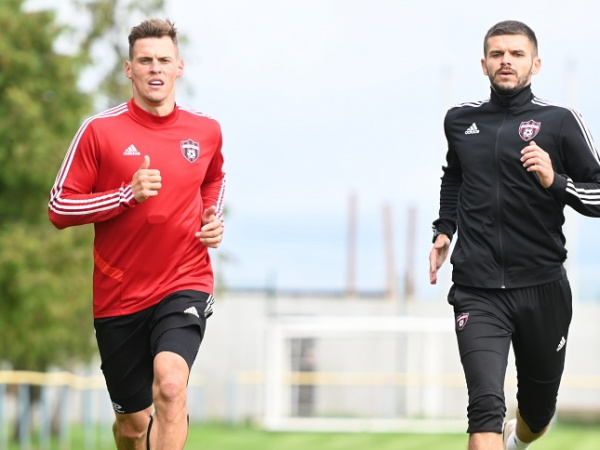 Martin Škrtel počas ranného tréningu. l Foto: Lukáš Grinaj