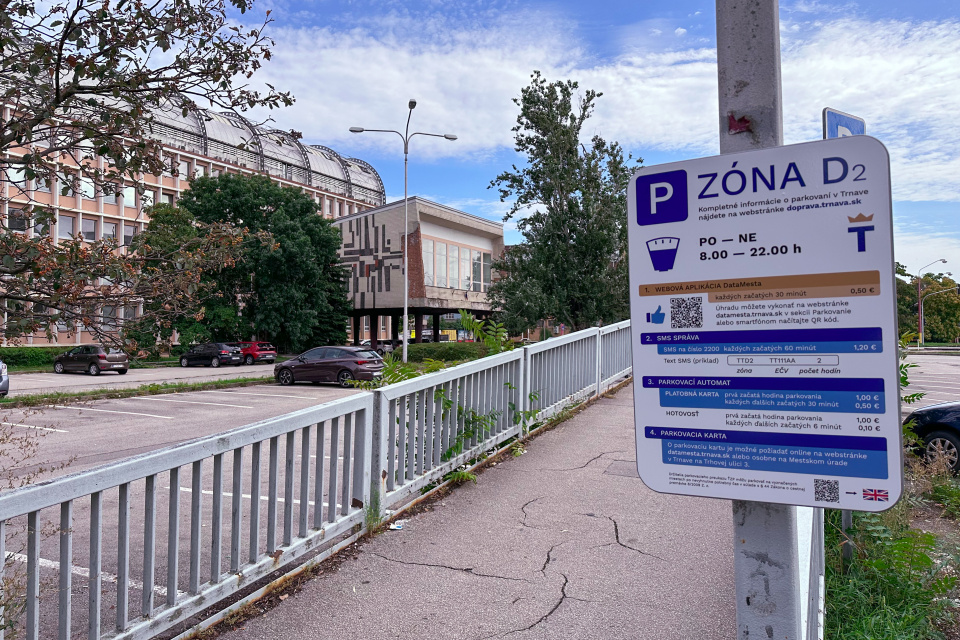 Nová zóna D2 v platnosti od 4. septembra 2023. | Foto: Pavol Holý, Trnavské rádio