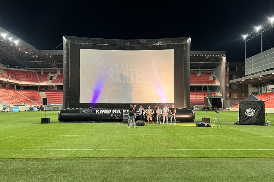 Aktuálne na štadióne Martin Škrtel predstavuje filmovú novinku. | Foto: pj, red.