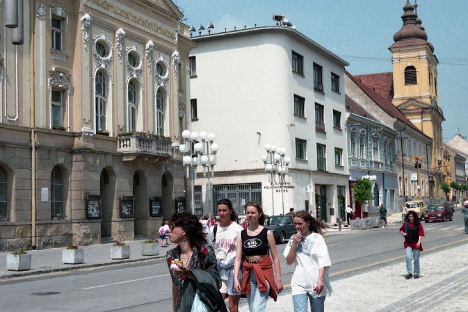 Záber z roku 1996. Takto vyzeralo centrum Trnavy. | Foto: TASR - Magdaléna Borodáčová