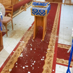 V obci Pakostov pri Humennom zemetrasenie poškodilo gréckokatolícky chrám. | Zdroj: Fb Gréckokatolícka farnosť Pakostov