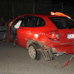 Vodič v Trakoviciach pri Trnave dal svojmu vozidlu zabrať. | Foto: KR PZ TT