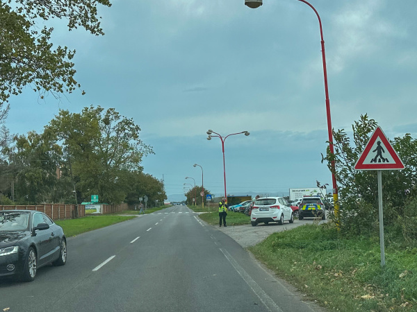 Hliadka v smere na Ružindol. | Zdroj: Dopravný servis Trnavského rádia