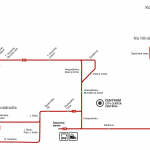 Mapa linky č. 25 | Zdroj: Mesto Trnava