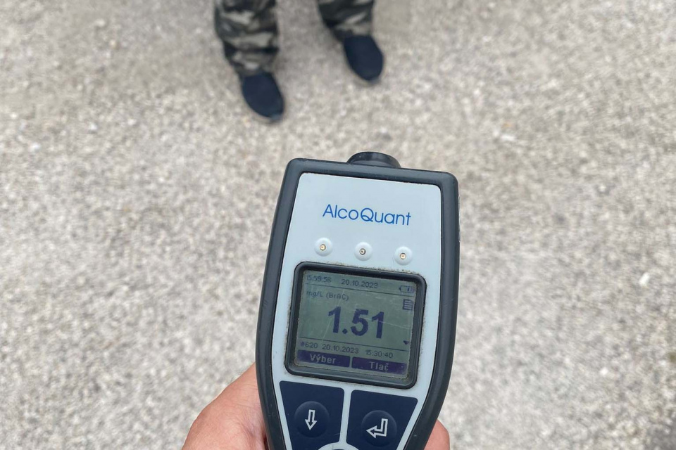 V prepočte 3,15 promile. To je už definované ako otrava alkoholom. | Foto: KRPZTT