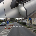 Nehoda na Rybníkovej a vozidlo, ktoré ju spôsobilo. | Zdroj: KRPZTT