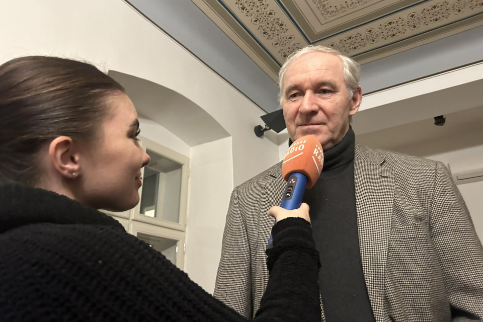 Róbert Bezák počas rozhovoru pre Trnavské rádio | Zdroj: Karin Talajková, Trnavské rádio