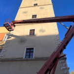 Výškové práce na veži | Zdroj: Nikol Kaňuková, Trnavské rádio