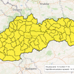 Aktuálna mapa výstrah | Zdroj: SHMÚ
