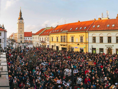 Protesty Trnava za slušné Slovensko v roku 2018 (ilustračná snímka). | Zdroj: Trnava za slušné Slovensko