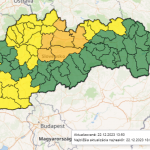 Aktuálna mapa výstrah pred vetrom | Zdroj: SHMÚ
