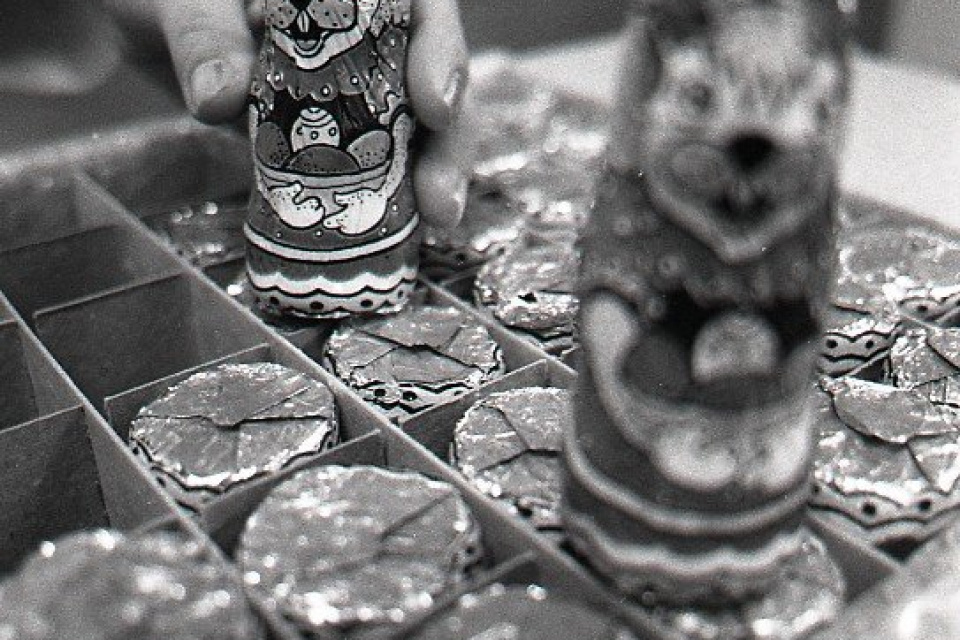 Veľkonoční zajkovia. | Foto: Štefan Puškáš, 26.12.1993, TASR