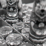Veľkonoční zajkovia. | Foto: Štefan Puškáš, 26.12.1993, TASR