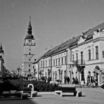 Centrum Trnavy na historickej fotke z roku 1998. | Zdroj: Genpic, Tibor Sásik