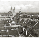 Novšia pohľadnica z Trnavy. Pohľad na Hviezdoslavovu ulicu. Asi rok 1932 | Zdroj: Fotky stará Trnava