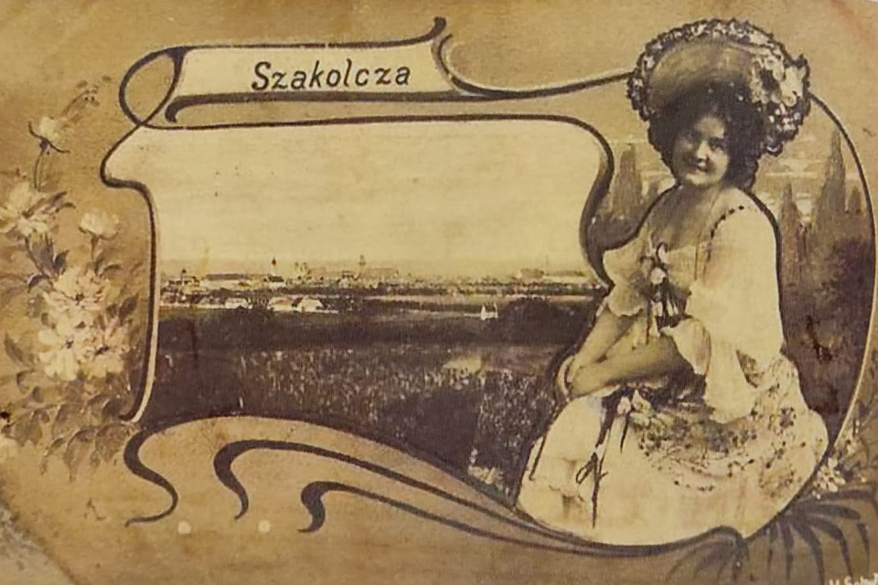 Panoráma Skalice na pohľadnici z roku 1903 | Zdroj: Skalica nostalgická / Slavo R. Skaličan