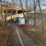 Zabezpečený úsek pod mostom | Zdroj: Mestská polícia Sereď