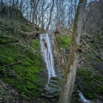 Vodopád v doline Hlboča (27. decembra 2023). | Zdroj: Peter Rybár, Trnavské rádio