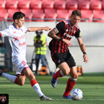 Milan Ristovski počas zápasu v červeno-čiernych farbách | Zdroj: Spartak Trnava