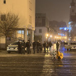 Na protest dohliadala polícia | Zdroj: Karin Talajková, Trnavské rádio