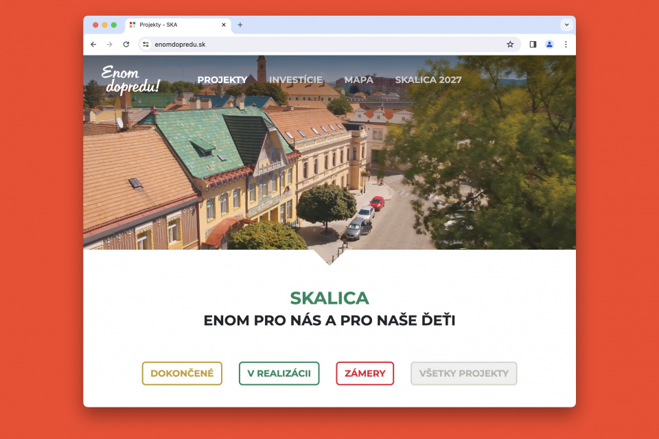 Web enomdopredu.sk. | Reprofoto: Trnavské rádio