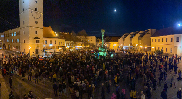 Trojičné námestie v Trnave 25.1.2024. | Foto: Trnavské rádio, red.