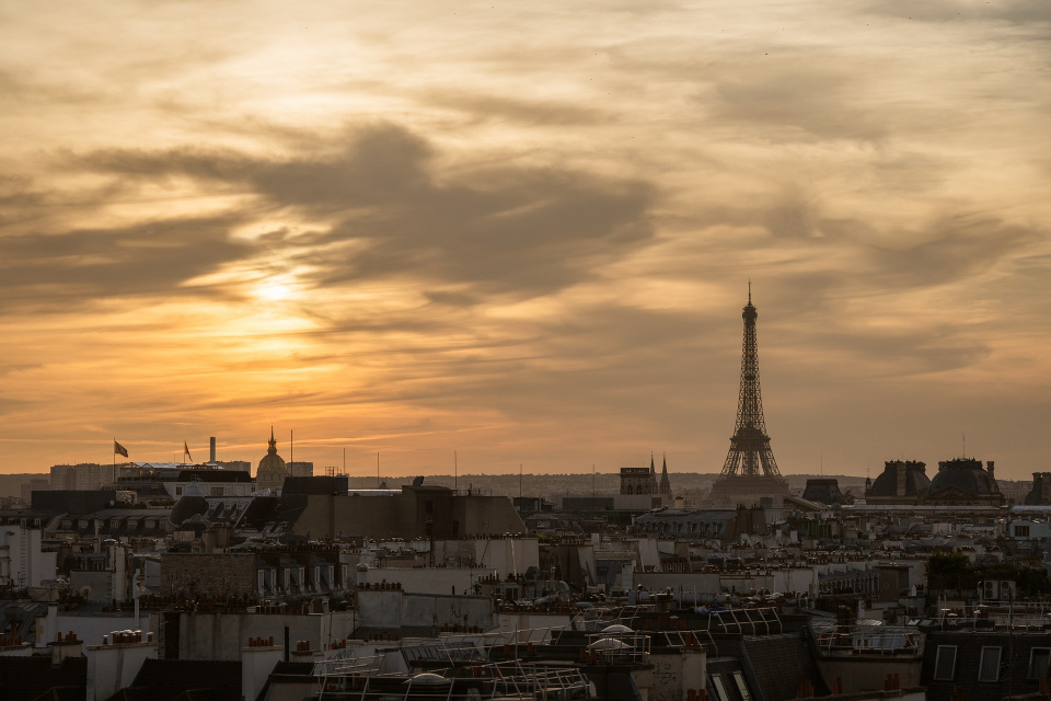 Západ slnka nad Parížom |  Zdroj ilustr. foto: pixabay.com