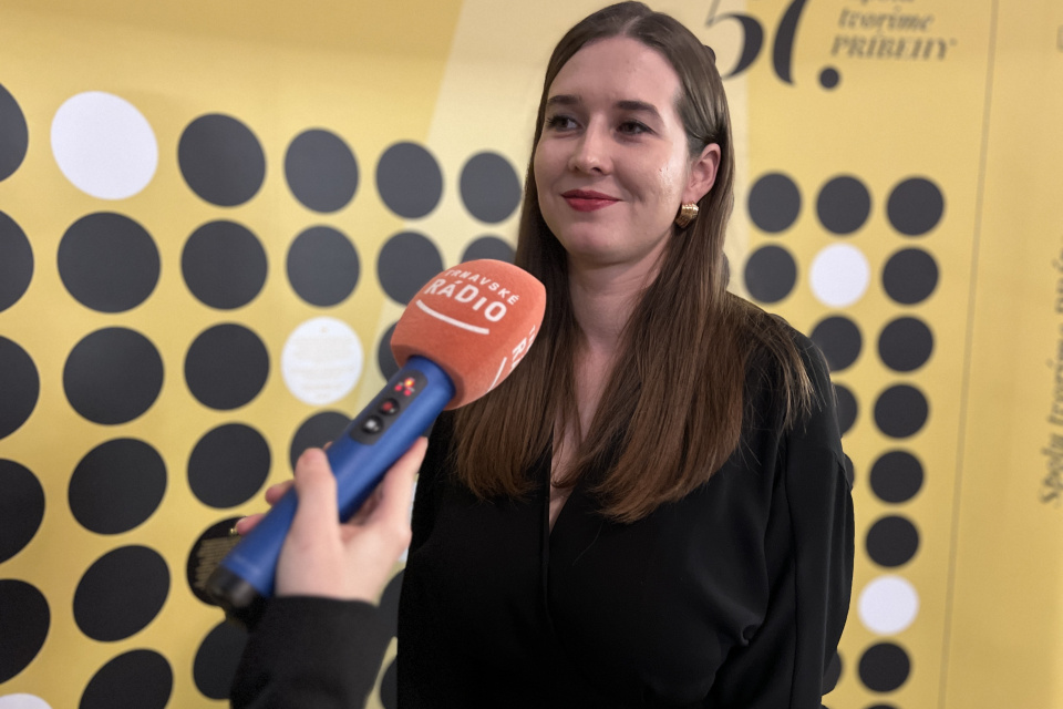 Lucia Mihálová počas rozhovoru s Trnavským rádiom | Zdroj: Nikol Kaňuková, Trnavské rádio