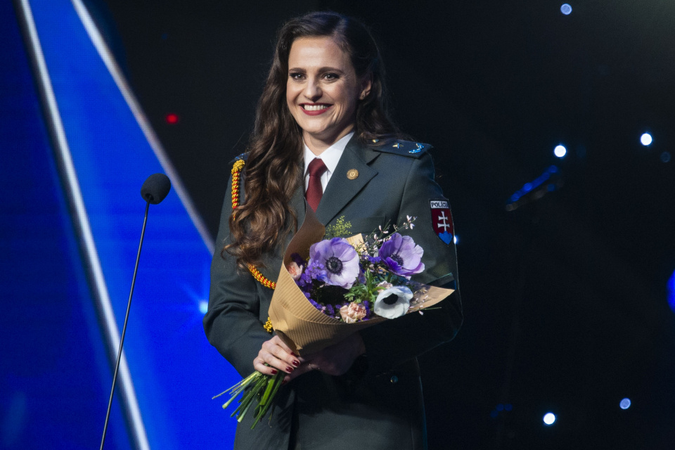 Na snímke športová strelkyňa Danka Barteková získala 1. miesto v kategórii najlepší jednotlivec. | Foto: Jakub Kotian, TASR