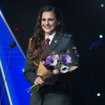 Na snímke športová strelkyňa Danka Barteková získala 1. miesto v kategórii najlepší jednotlivec. | Foto: Jakub Kotian, TASR